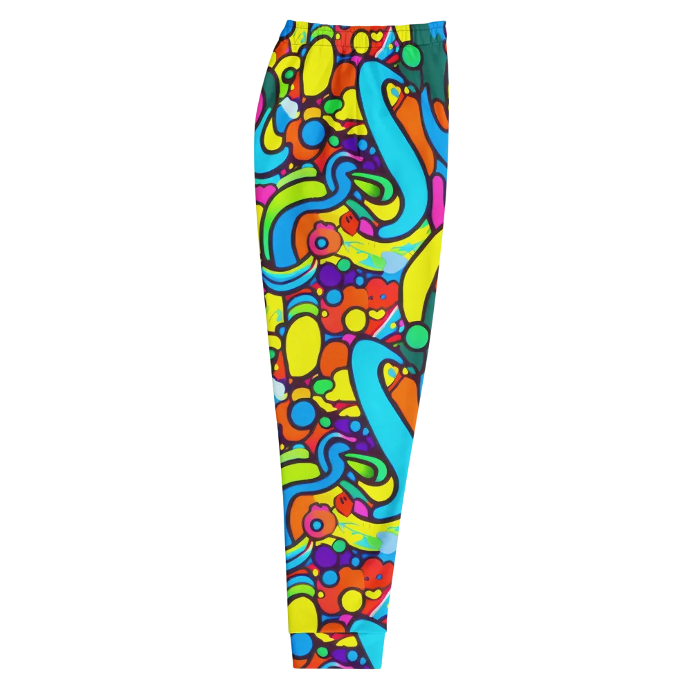 Chromadoodle Junction on Men's Joggers — Right