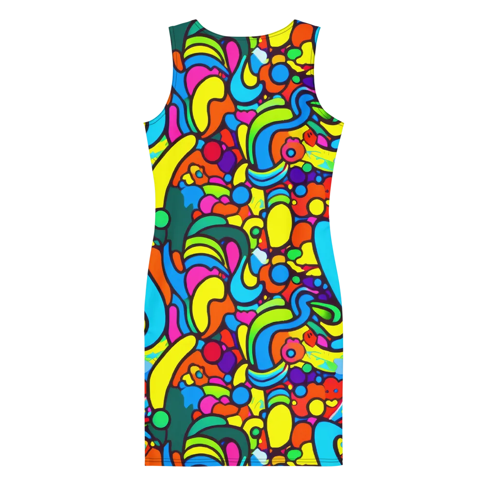 Chromadoodle Junction on Bodycon Dress — Back