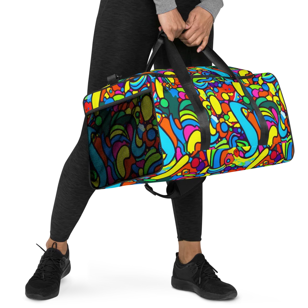 Chromadoodle Junction on Duffle Bag — Right Front