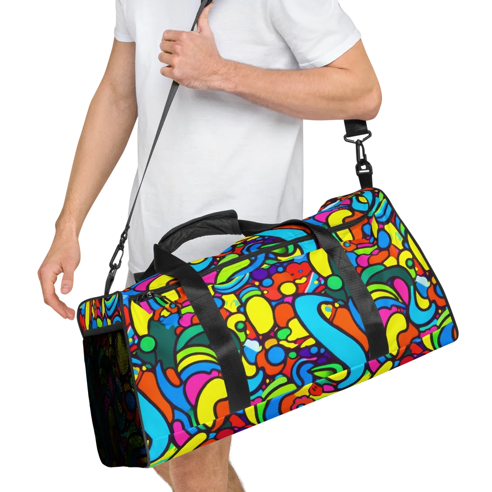 Chromadoodle Junction on Duffle Bag — Right Front