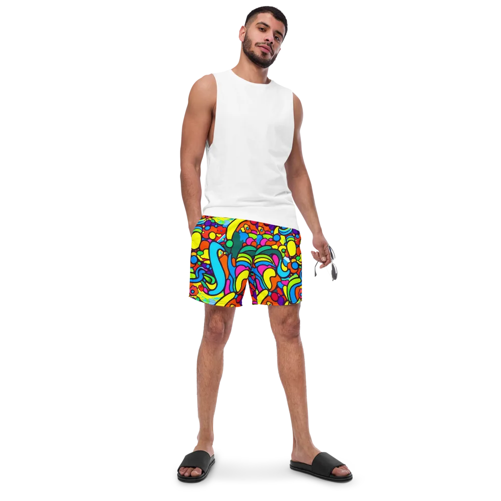 Chromadoodle Junction on Swim Trunks — Front
