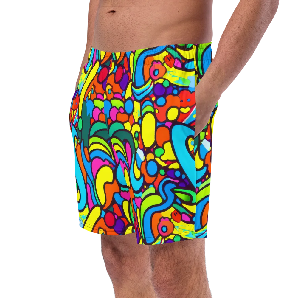 Chromadoodle Junction on Swim Trunks — Left Front