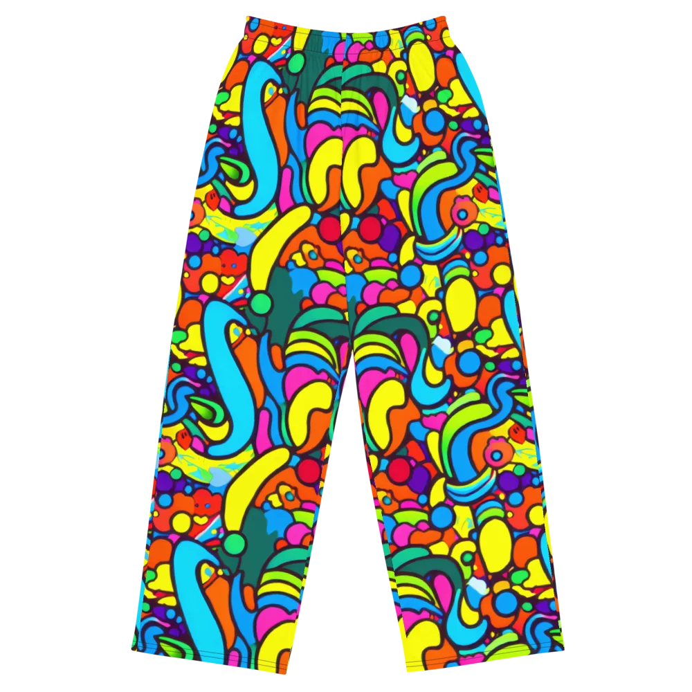 Chromadoodle Junction on Wide-Leg Pants — Front