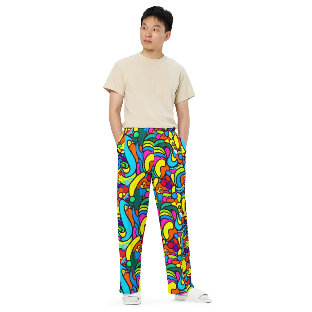 Chromadoodle Junction on Wide-Leg Pants — Front