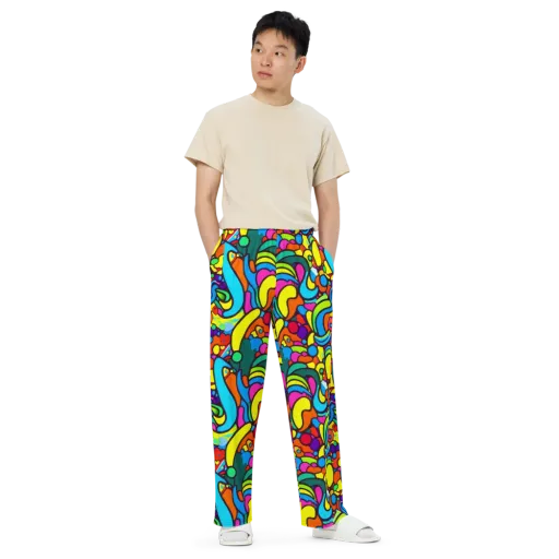 Chromadoodle Junction on a Wide-Leg Pants