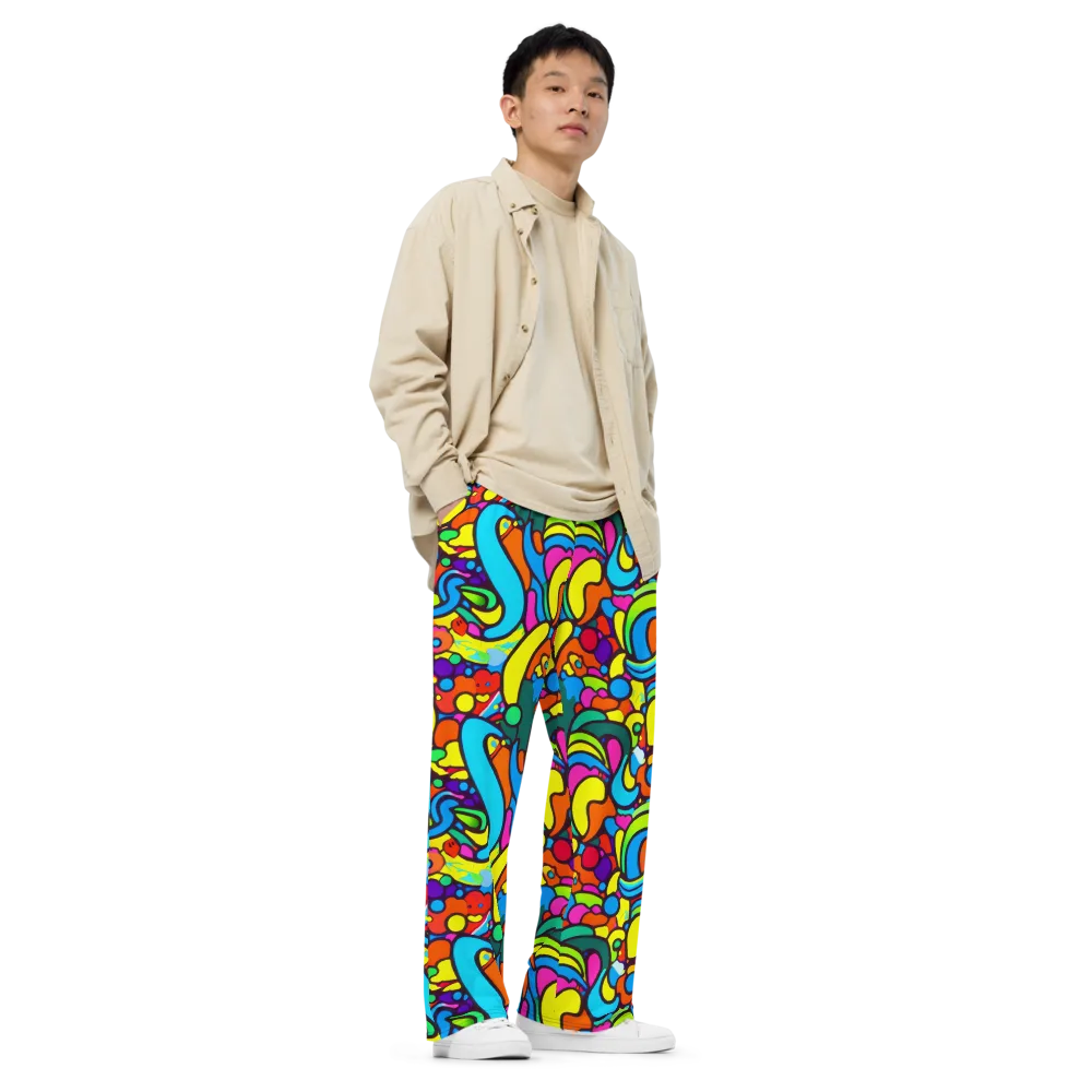 Chromadoodle Junction on Wide-Leg Pants — Right Front