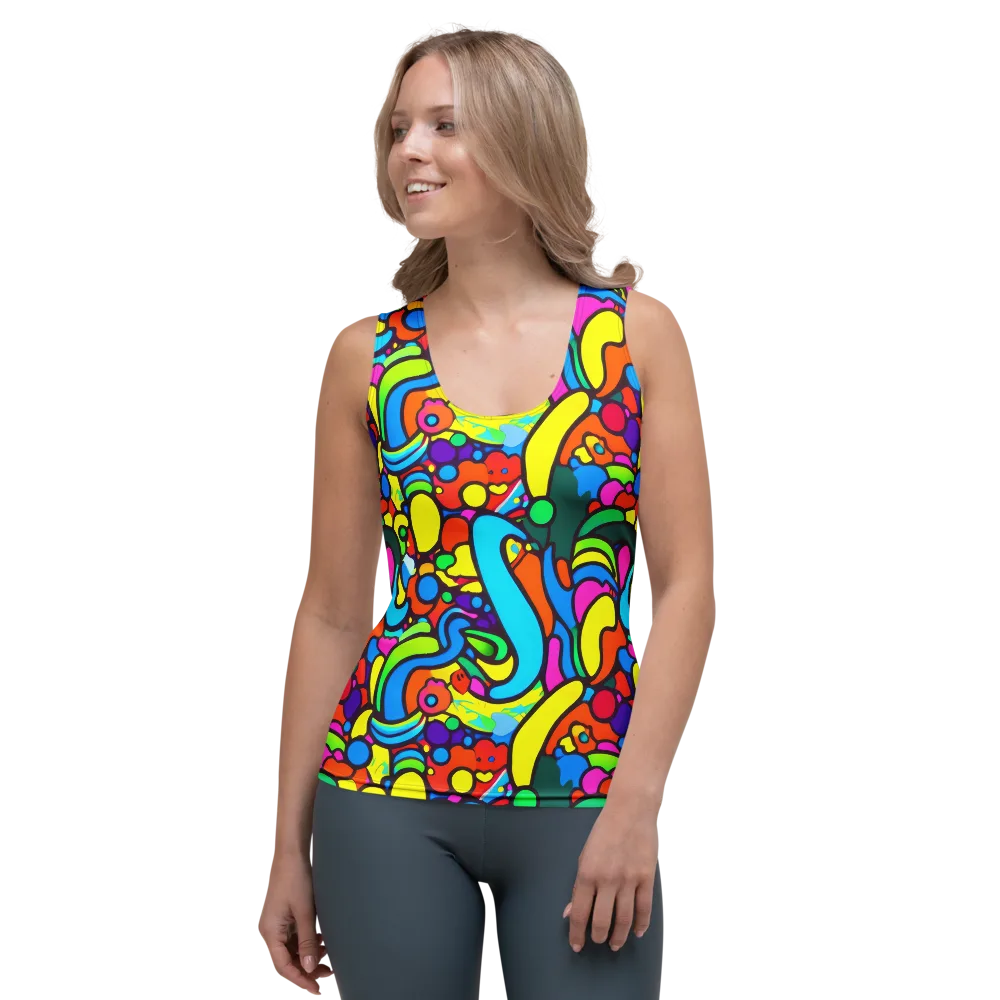 Chromadoodle Junction on Women's Tank Top — Front