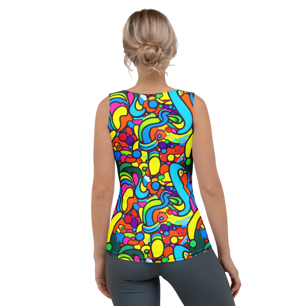 Chromadoodle Junction on Women's Tank Top — Back