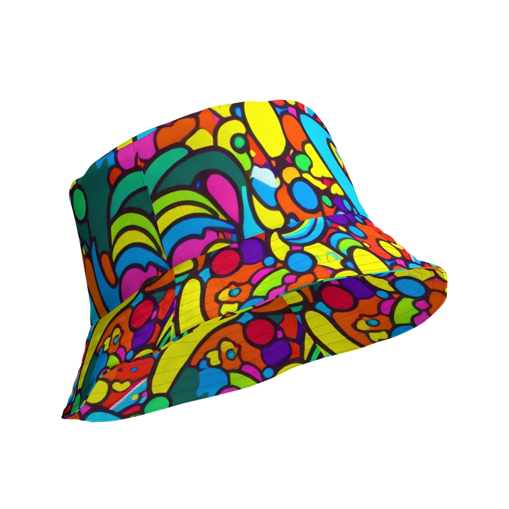 Chromadoodle Junction on Reversible Bucket Hat — Product details Outside