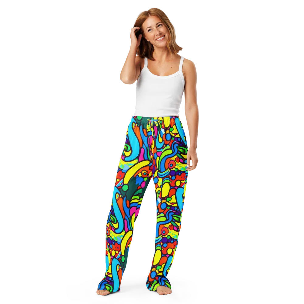 Chromadoodle Junction on Women's Pajama Pants — Front