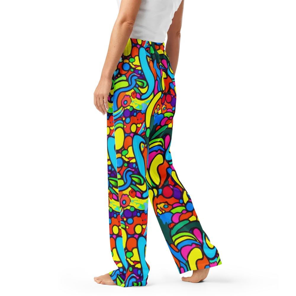 Chromadoodle Junction on Women's Pajama Pants — Left