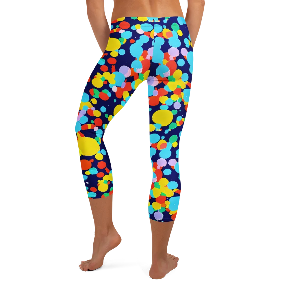 Bubble Spectrum on Capri Leggings — Back