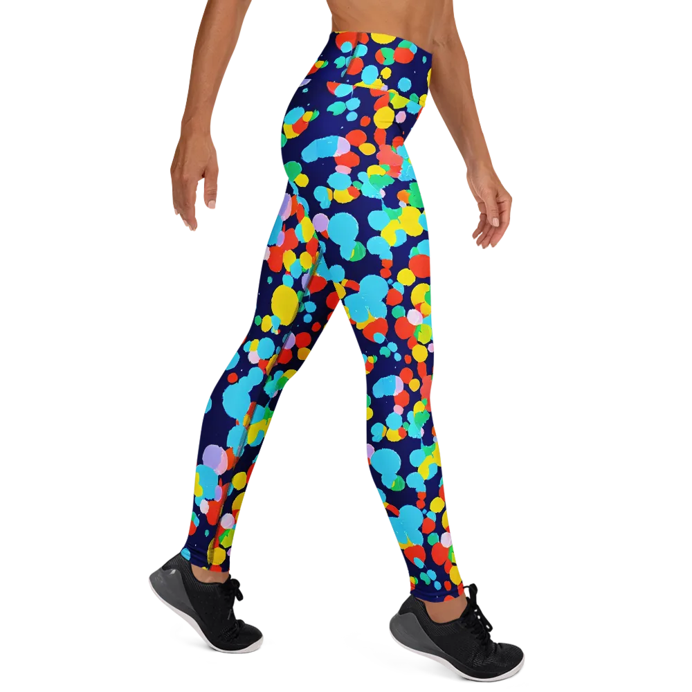 Bubble Spectrum on Yoga Leggings — Right