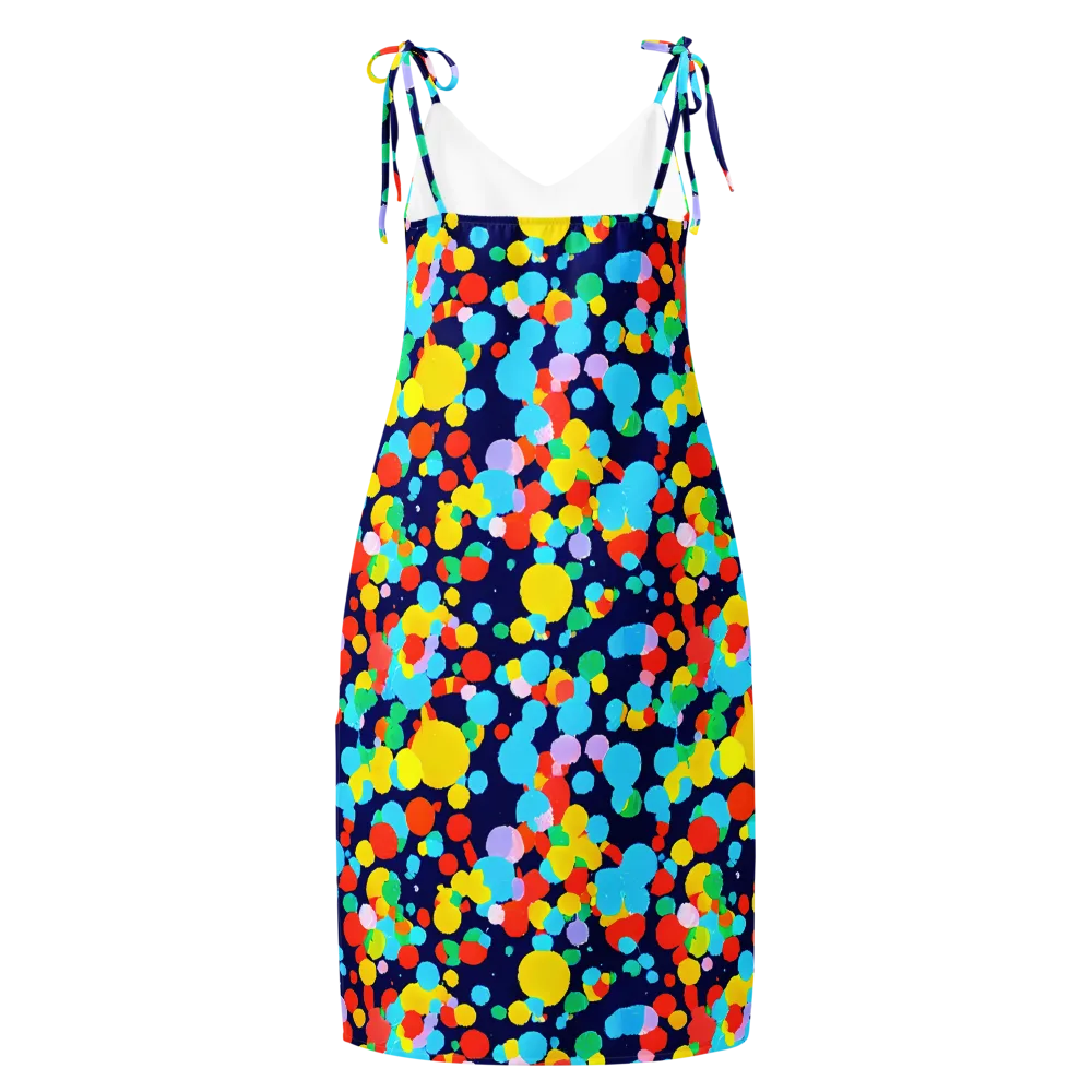 Bubble Spectrum on Slip Dress — Back