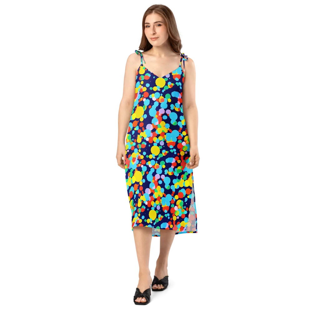 Bubble Spectrum on Slip Dress — Front