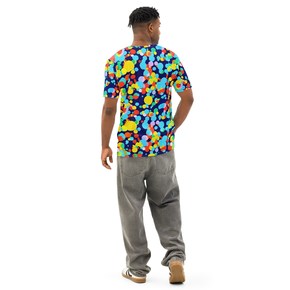 Bubble Spectrum on Men's Cotton Crew Neck T-Shirt — Back