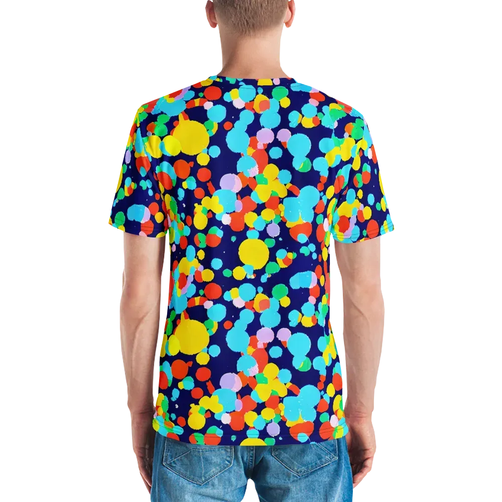 Bubble Spectrum on Men's Crew Neck T-Shirt — Back