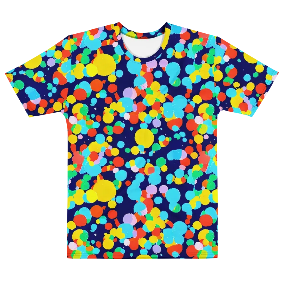 Bubble Spectrum on Men's Crew Neck T-Shirt — Front