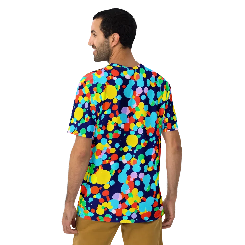 Bubble Spectrum on Men's Crew Neck T-Shirt — Back