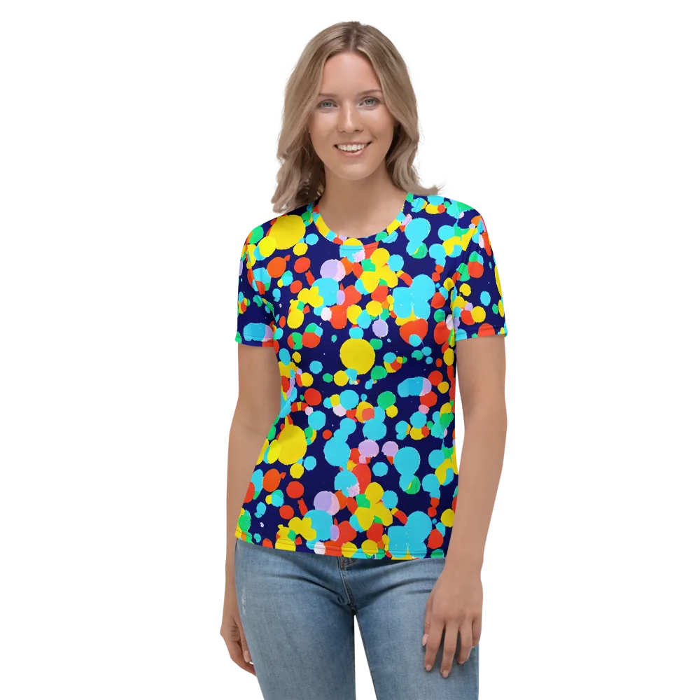 Bubble Spectrum on Women's Crew Neck T-Shirt — Front