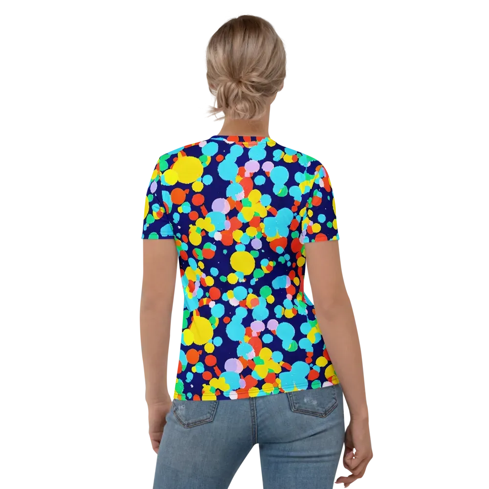 Bubble Spectrum on Women's Crew Neck T-Shirt — Back