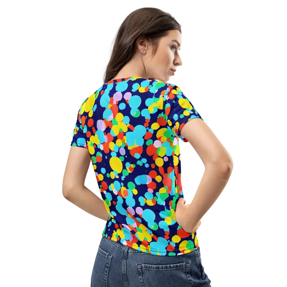 Bubble Spectrum on Women's Crew Neck T-Shirt — Back