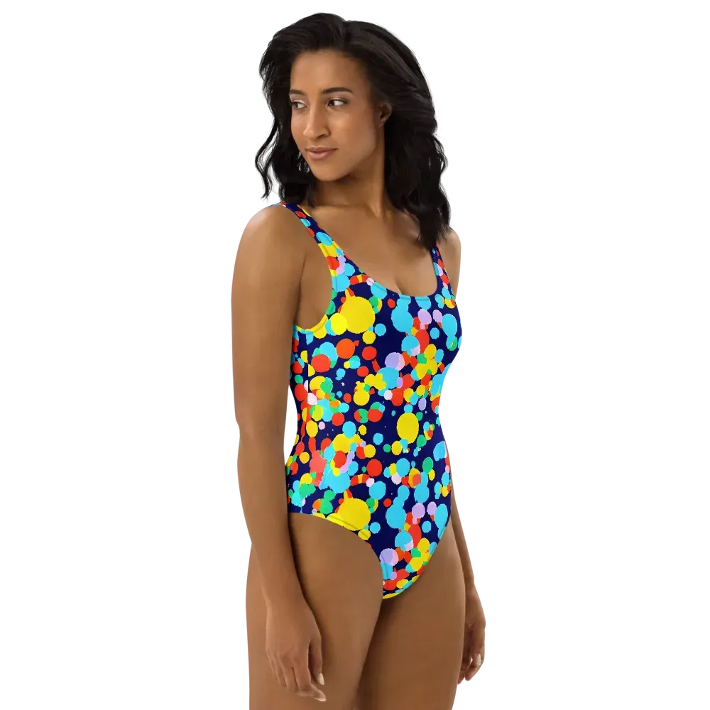 Bubble Spectrum on One-Piece Swimsuit — Right