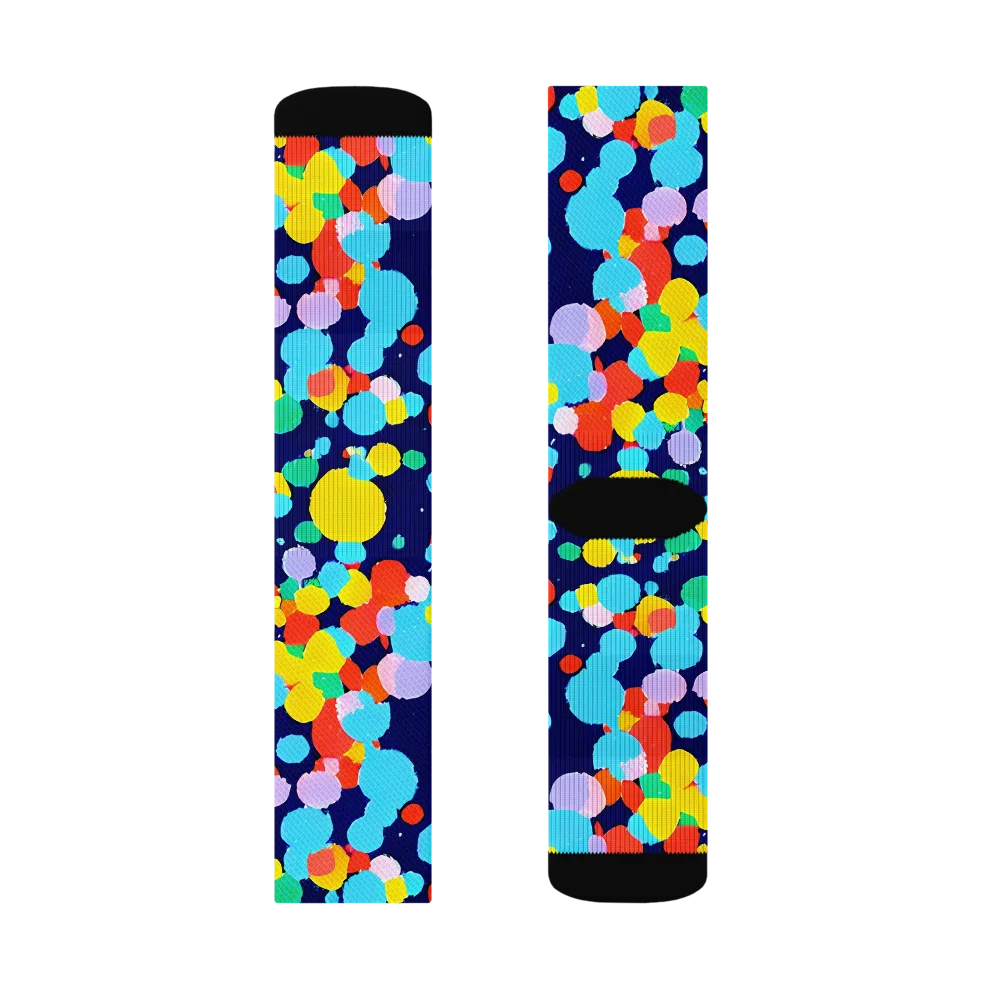 Bubble Spectrum on Socks — Left Sock