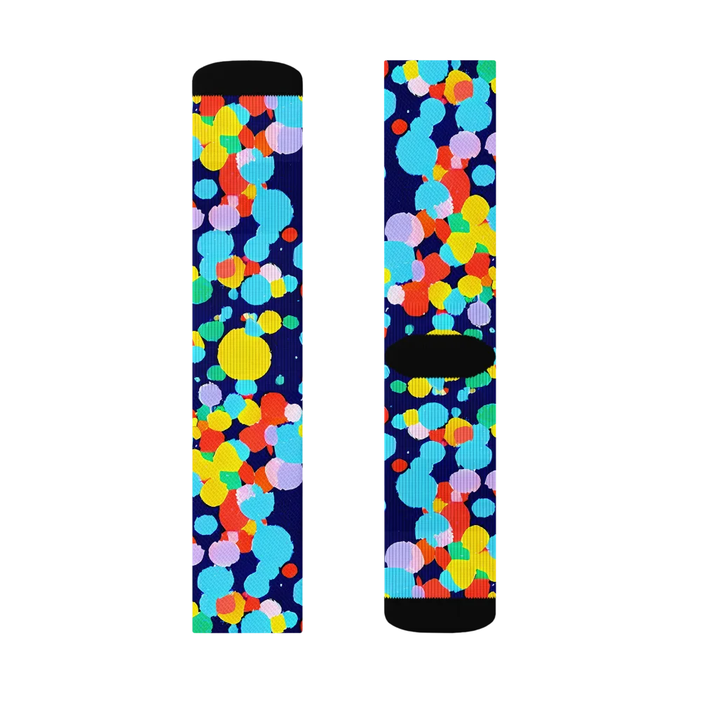Bubble Spectrum on Socks — Right Sock