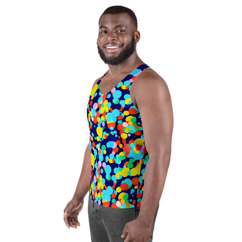 Bubble Spectrum on Men's Tank Top — Left Front