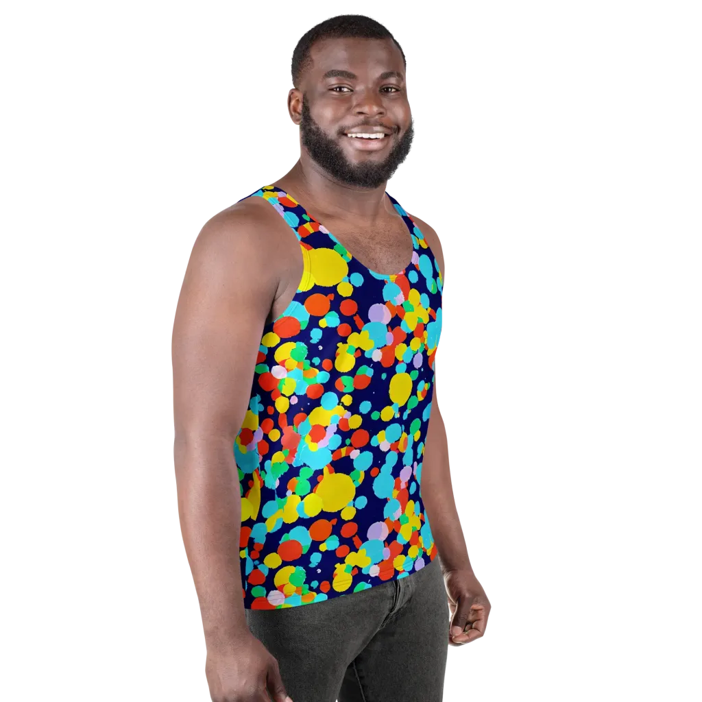 Bubble Spectrum on Men's Tank Top — Right Front