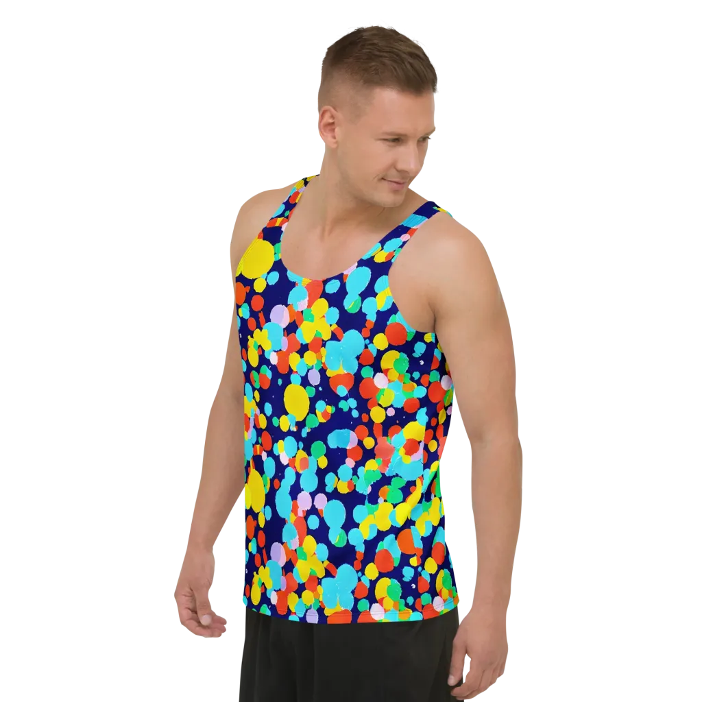 Bubble Spectrum on Men's Tank Top — Left Front