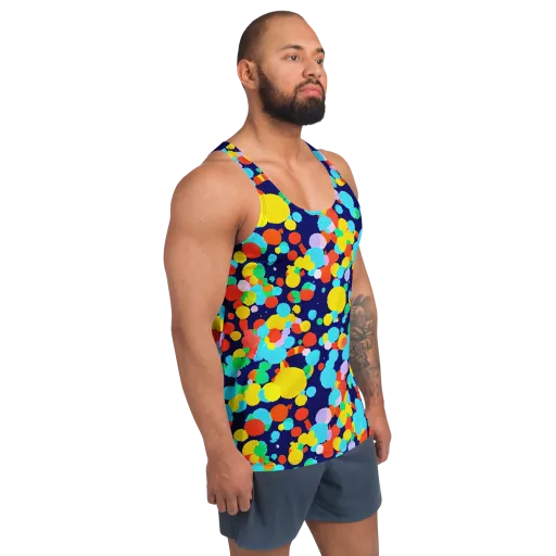Bubble Spectrum on a Men's Tank Top