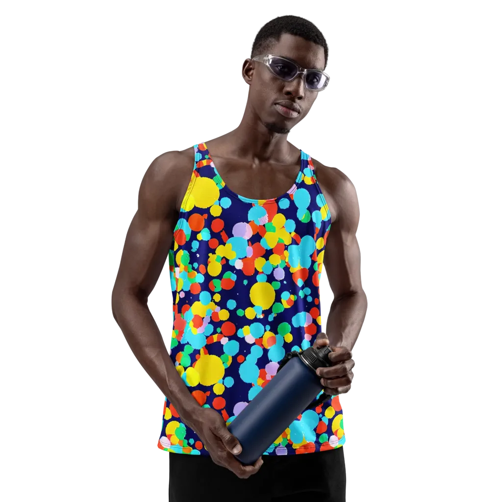 Bubble Spectrum on Men's Tank Top — Front