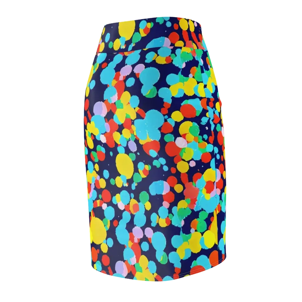 Bubble Spectrum on Pencil Skirt — Back Side
