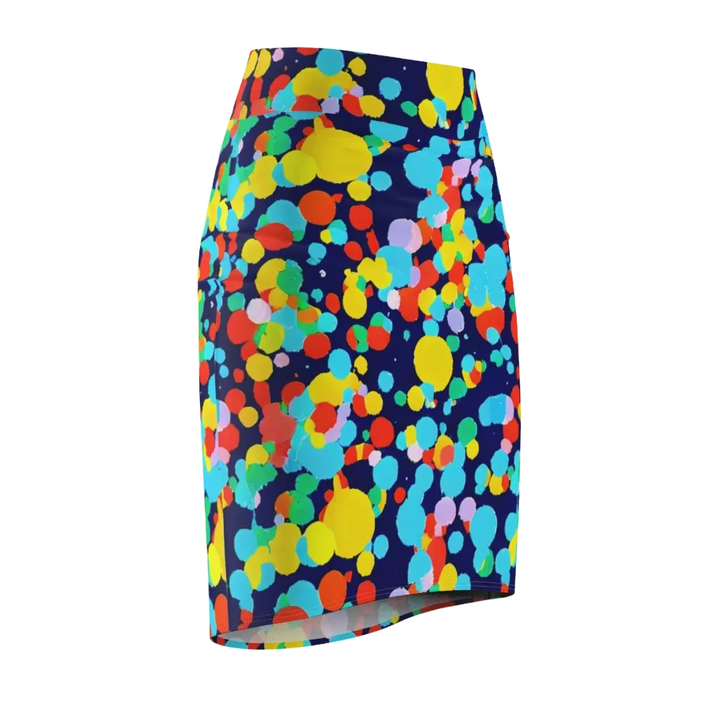 Bubble Spectrum on Pencil Skirt — Front Side