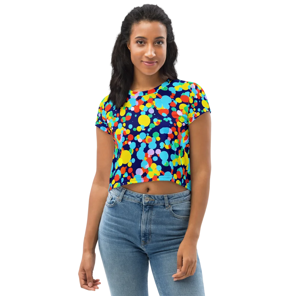 Bubble Spectrum on Crop Tee — Front