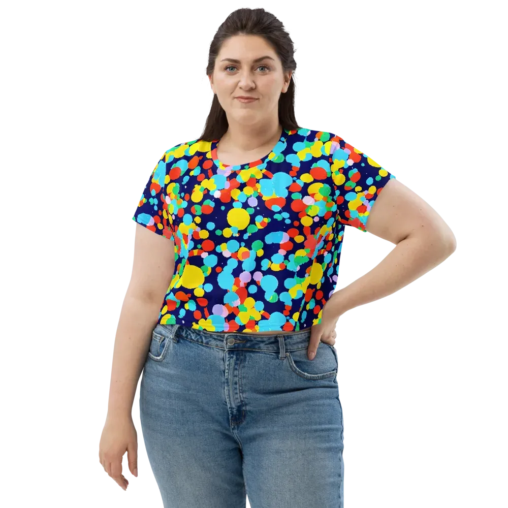 Bubble Spectrum on Crop Tee — Front