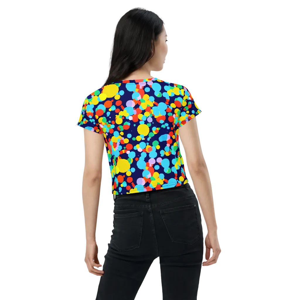 Bubble Spectrum on Crop Tee — Back
