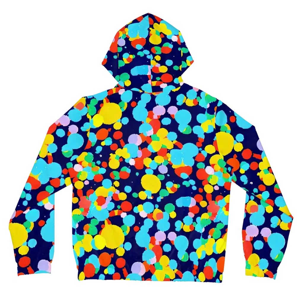 Bubble Spectrum on Women's Full-Zip Hoodie — Back