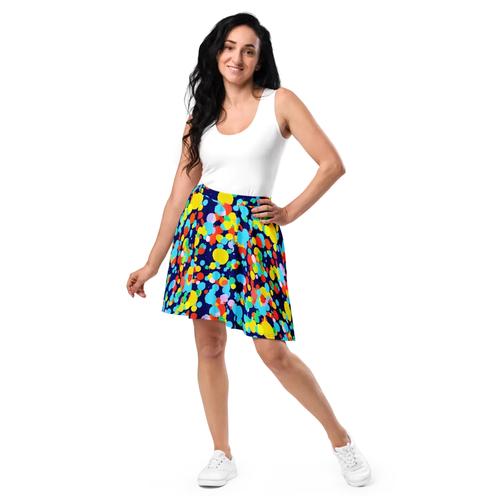 Bubble Spectrum on Skater Skirt — Front