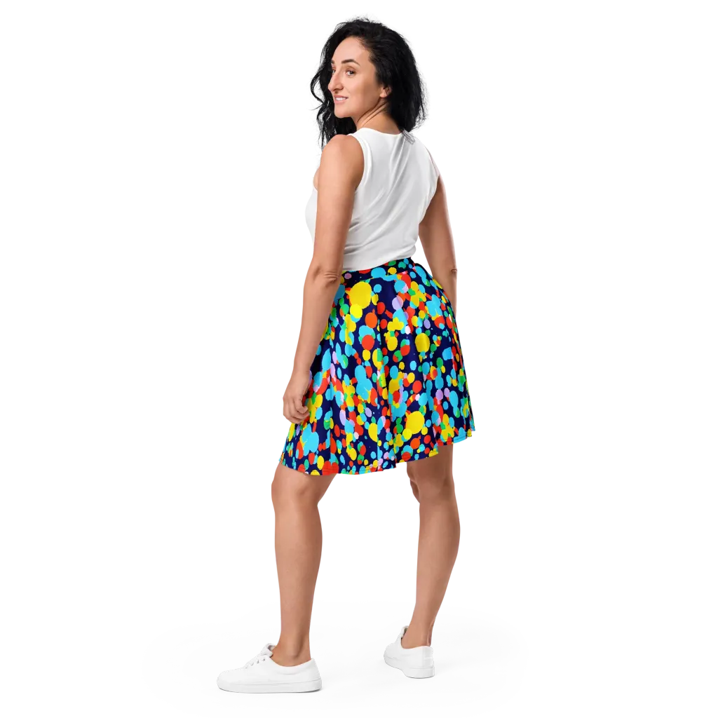 Bubble Spectrum on Skater Skirt — Back