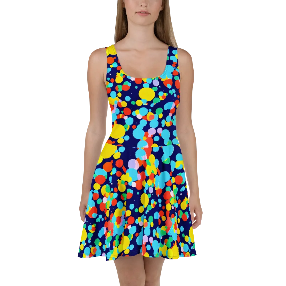 Bubble Spectrum on Skater Dress — Front