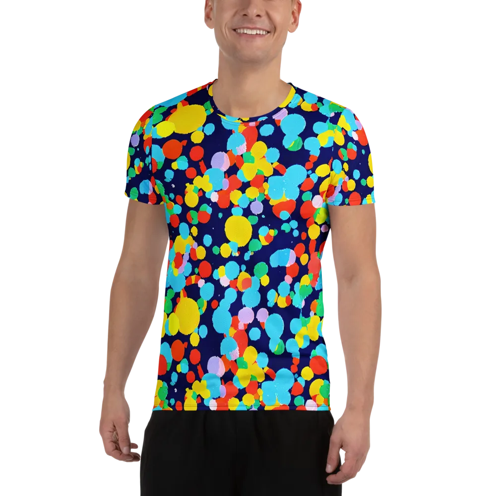Bubble Spectrum on Men's Athletic T-Shirt — Front