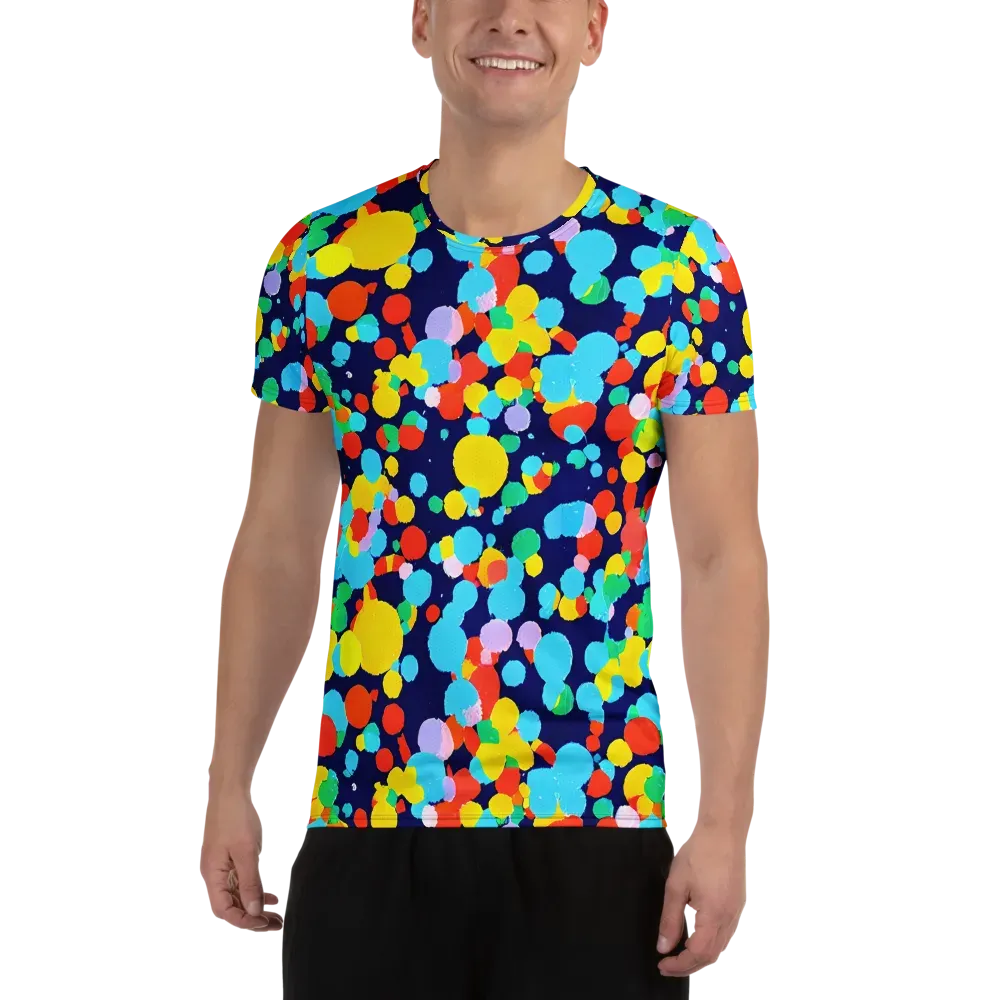 Bubble Spectrum on Men's Athletic T-Shirt — Front