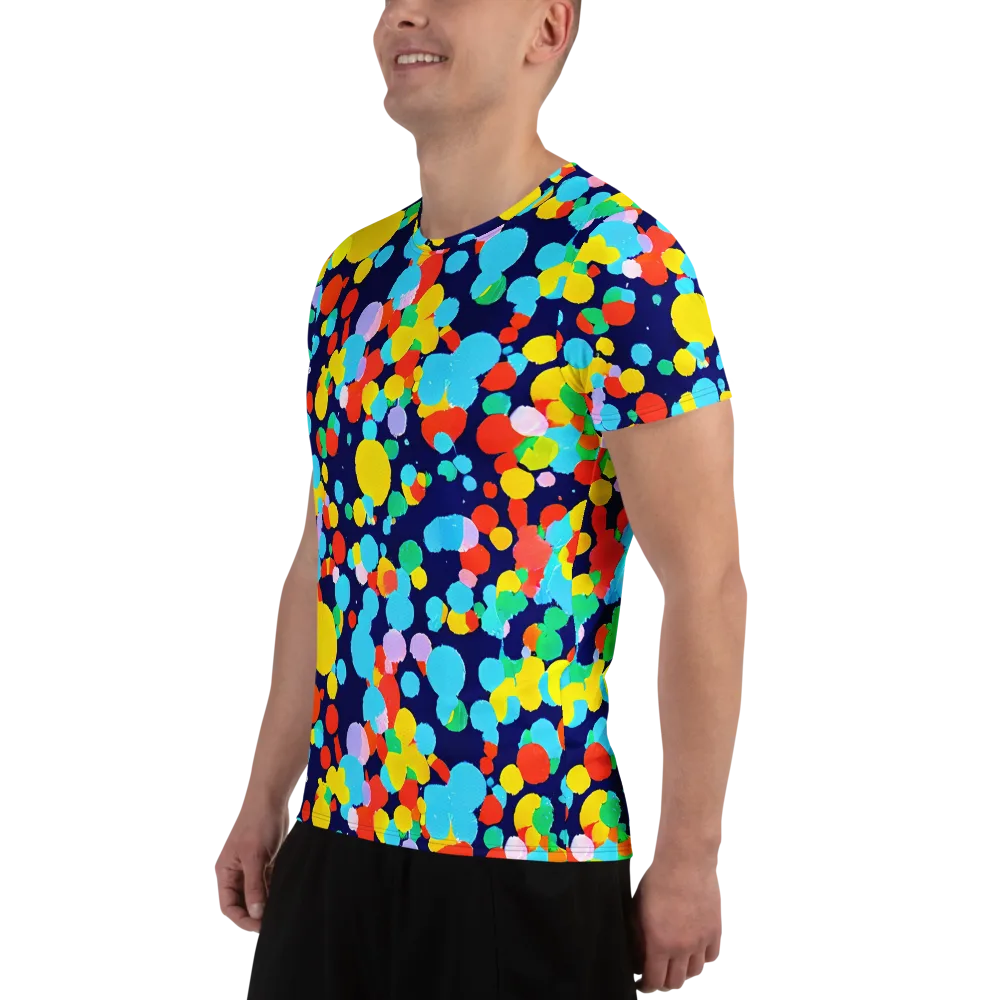 Bubble Spectrum on Men's Athletic T-Shirt — Left