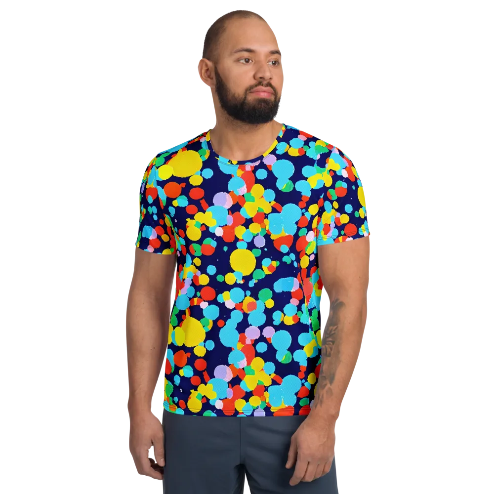 Bubble Spectrum on Men's Athletic T-Shirt — Front