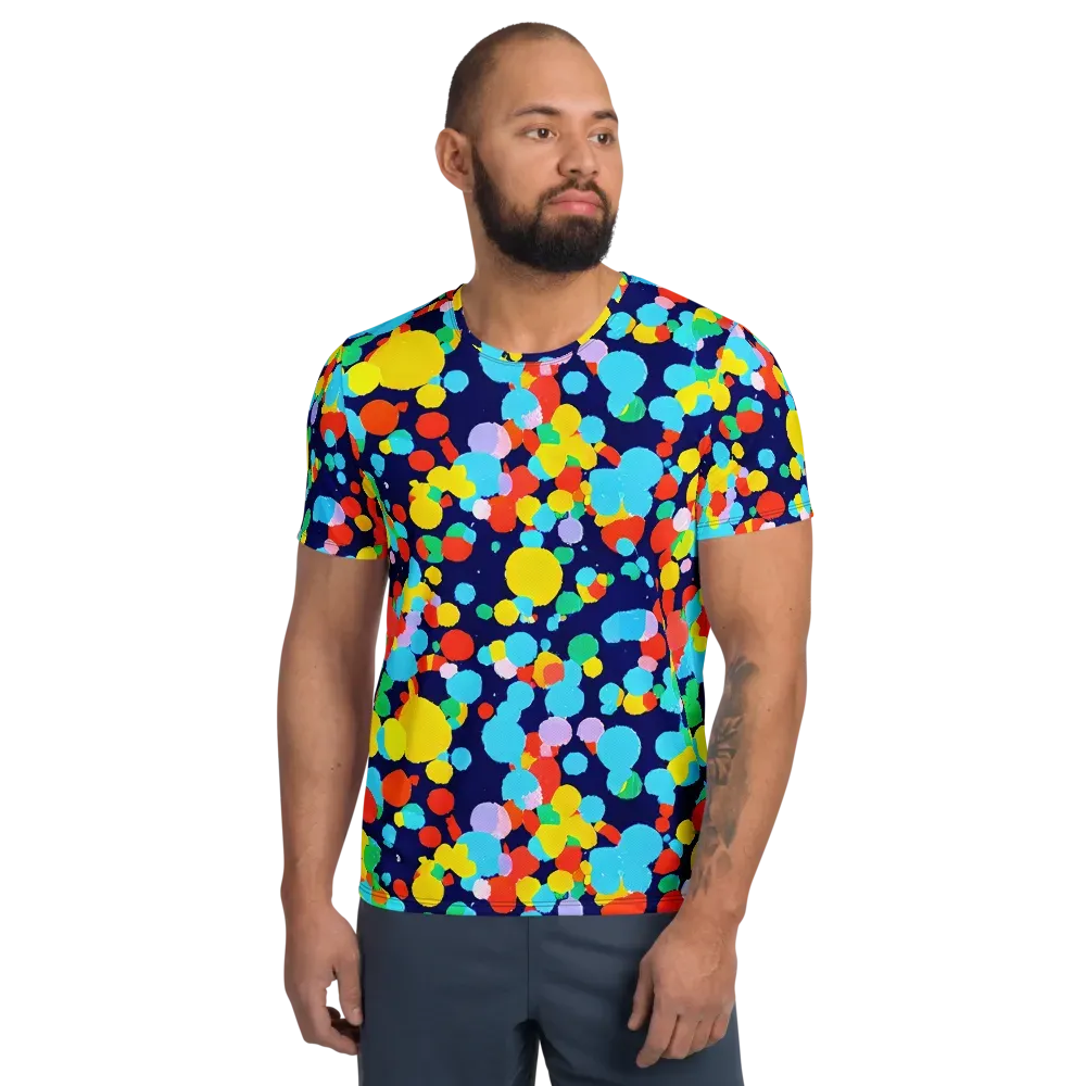 Bubble Spectrum on Men's Athletic T-Shirt — Front