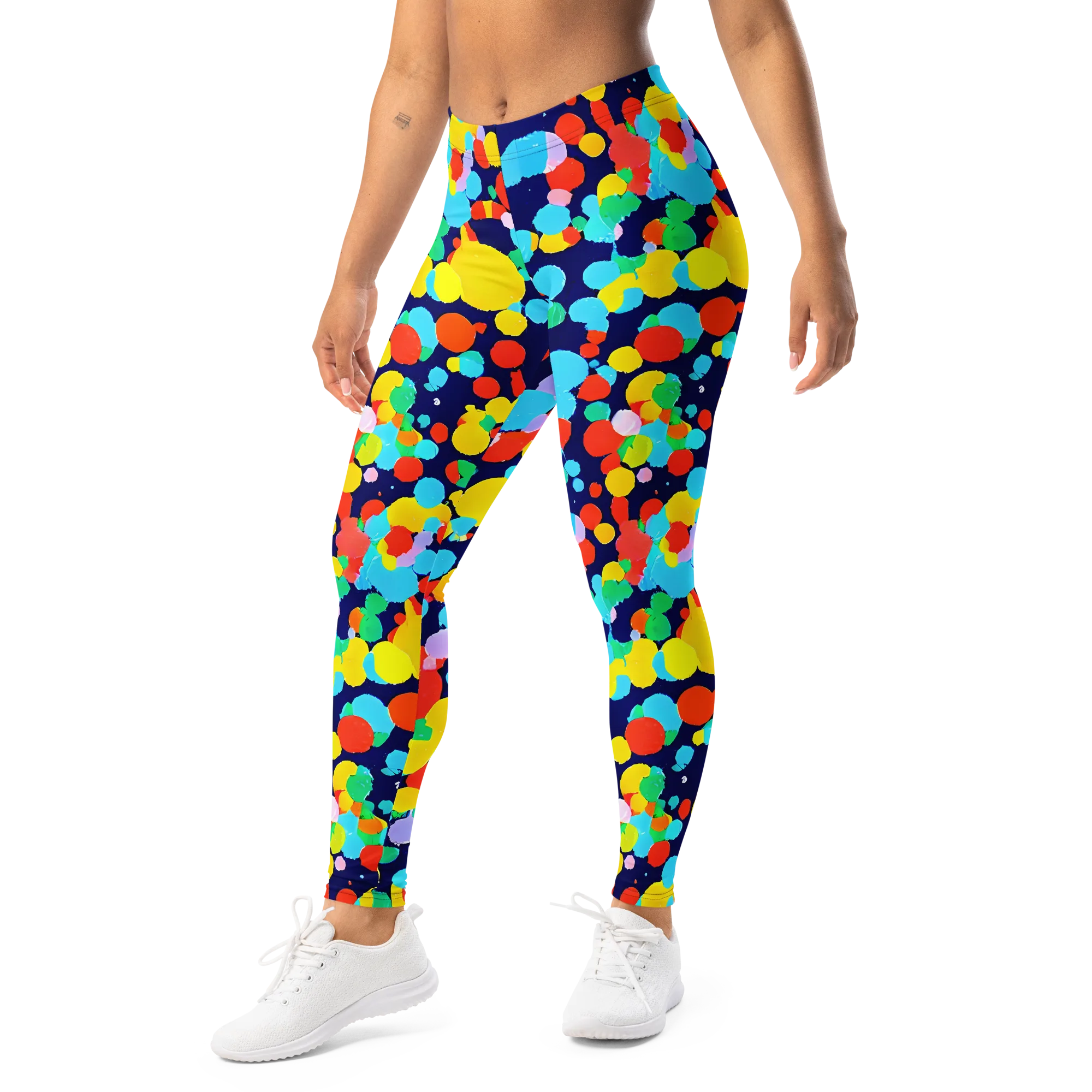 Bubble Spectrum on Leggings — Left Front