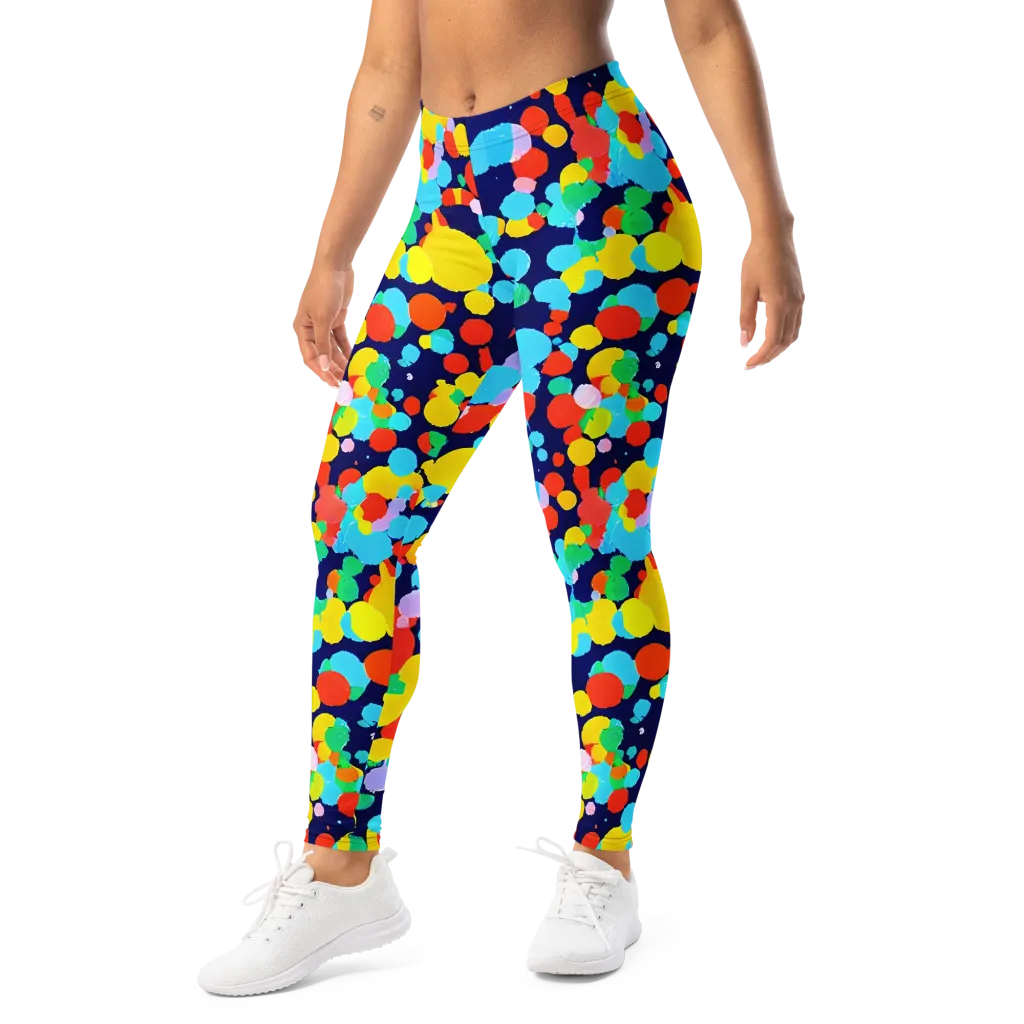 Bubble Spectrum on Leggings — Left Front